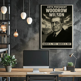 Woodrow Wilson 28Th President Poster