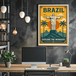 Explore Brazil Poster PosterGoat