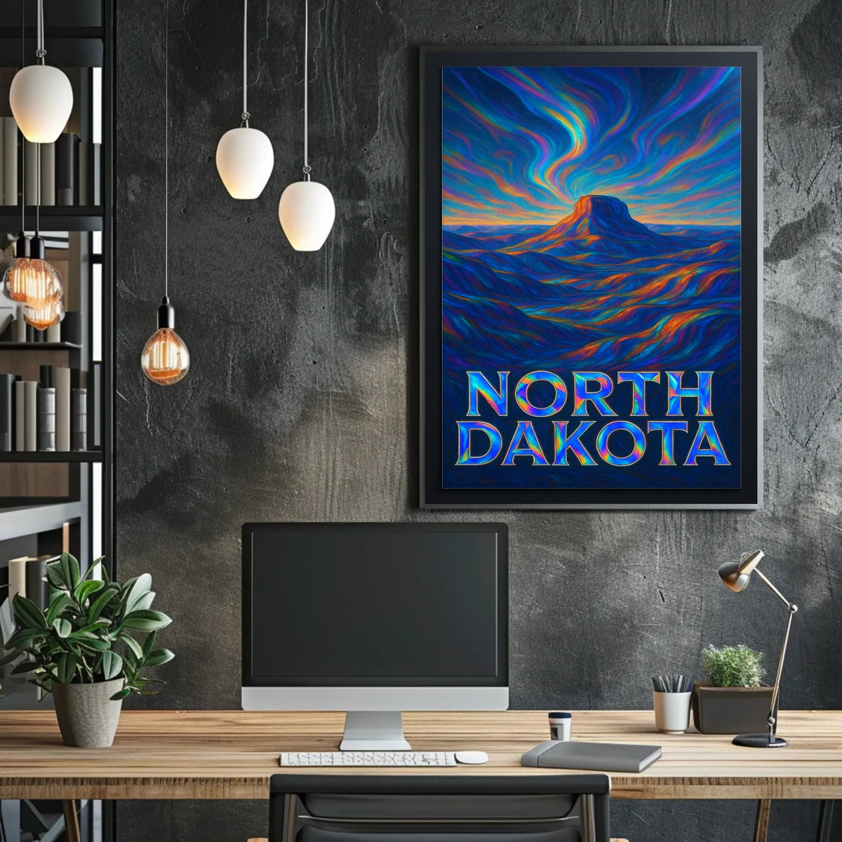 North Dakota Vibrant Landscapes Poster