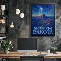 North Dakota Vibrant Landscapes Poster