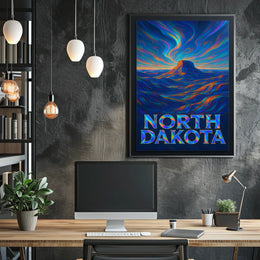 North Dakota Vibrant Landscapes Poster