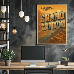 Greetings From The Grand Canyon Poster