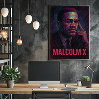 Malcolm X Iconic Leader Poster