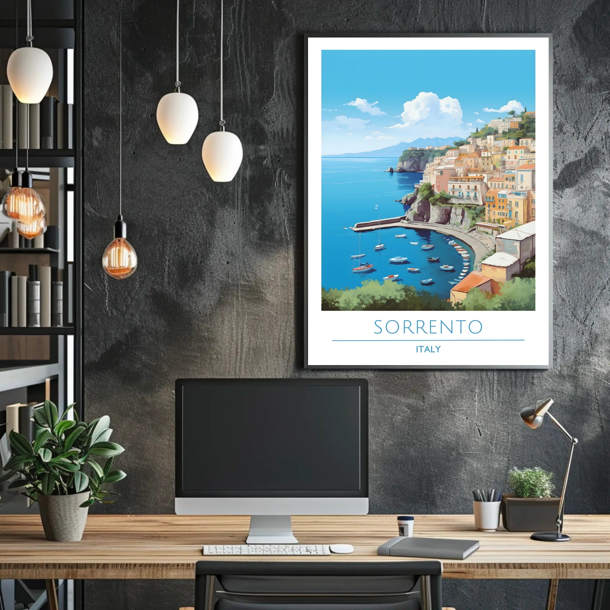 Sorrento Seaside Escape Travel Poster