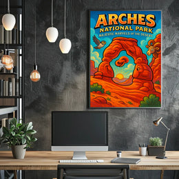 Arches National Park Adventure Travel Poster