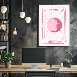 The Moon Tarot Card Art: Abstract or Artistic Poster PosterGoat