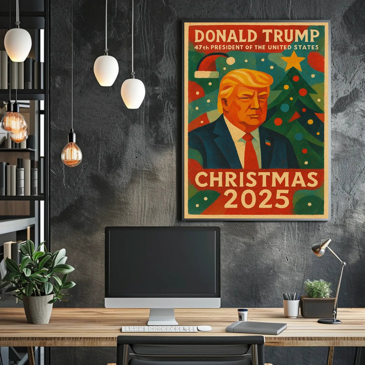 Donald Trump Christmas 2025 Political or Propaganda Poster