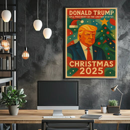 Donald Trump Christmas 2025 Political or Propaganda Poster