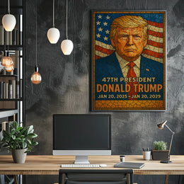 Donald Trump 47th President Poster