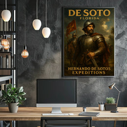 Hernando De SotoS Expeditions Poster