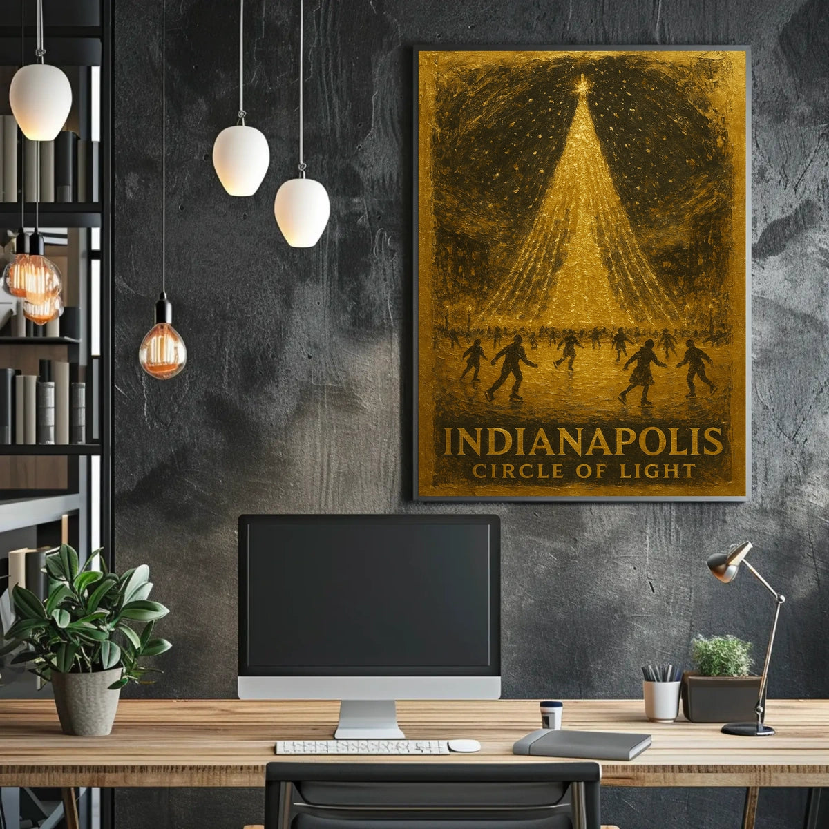 Indianapolis Circle Of Light Poster