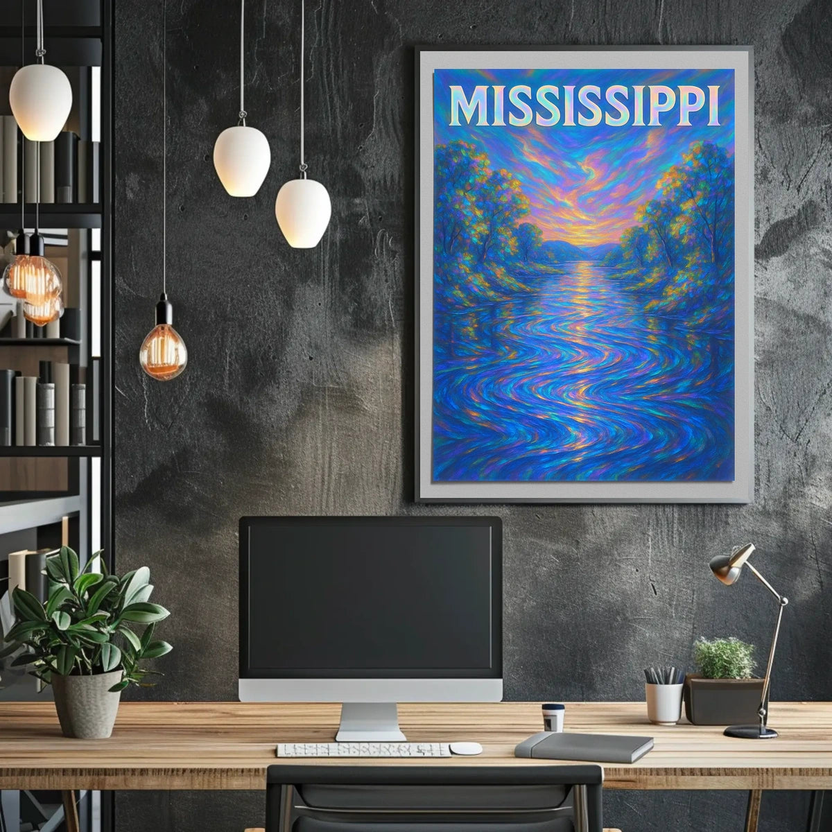 Mississippi River Serenity Poster