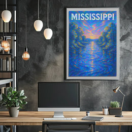 Mississippi River Serenity Poster