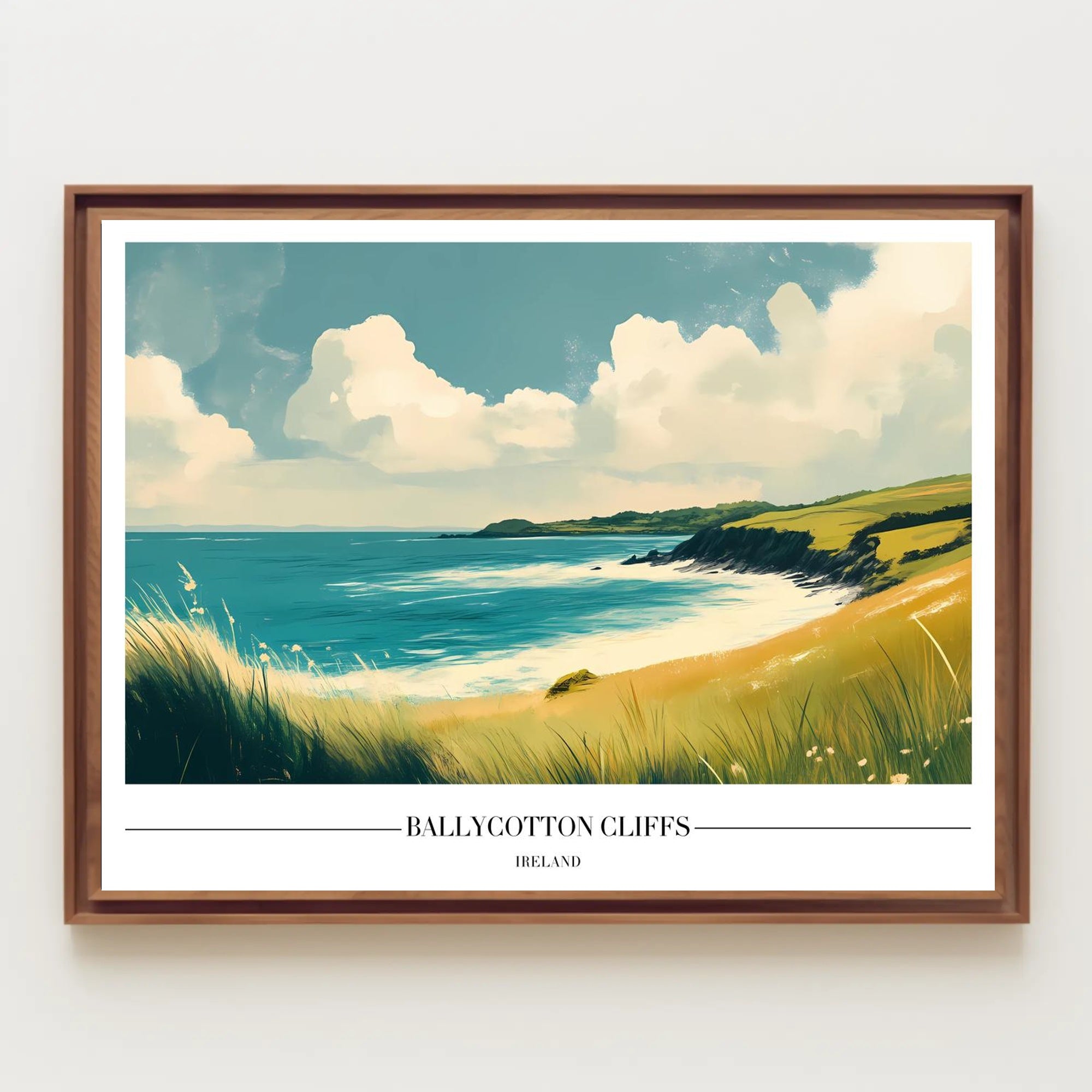 Ballycotton Cliffs Artistic View Poster