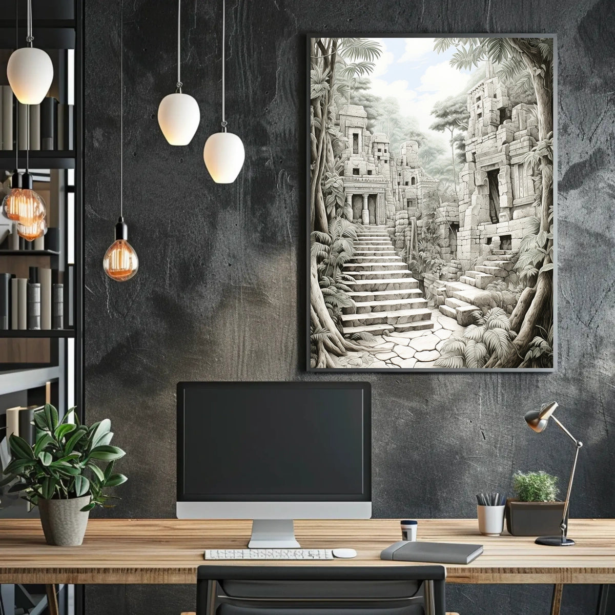 Ancient Ruins Design: Cultural or Heritage Poster