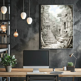 Ancient Ruins Design: Cultural or Heritage Poster