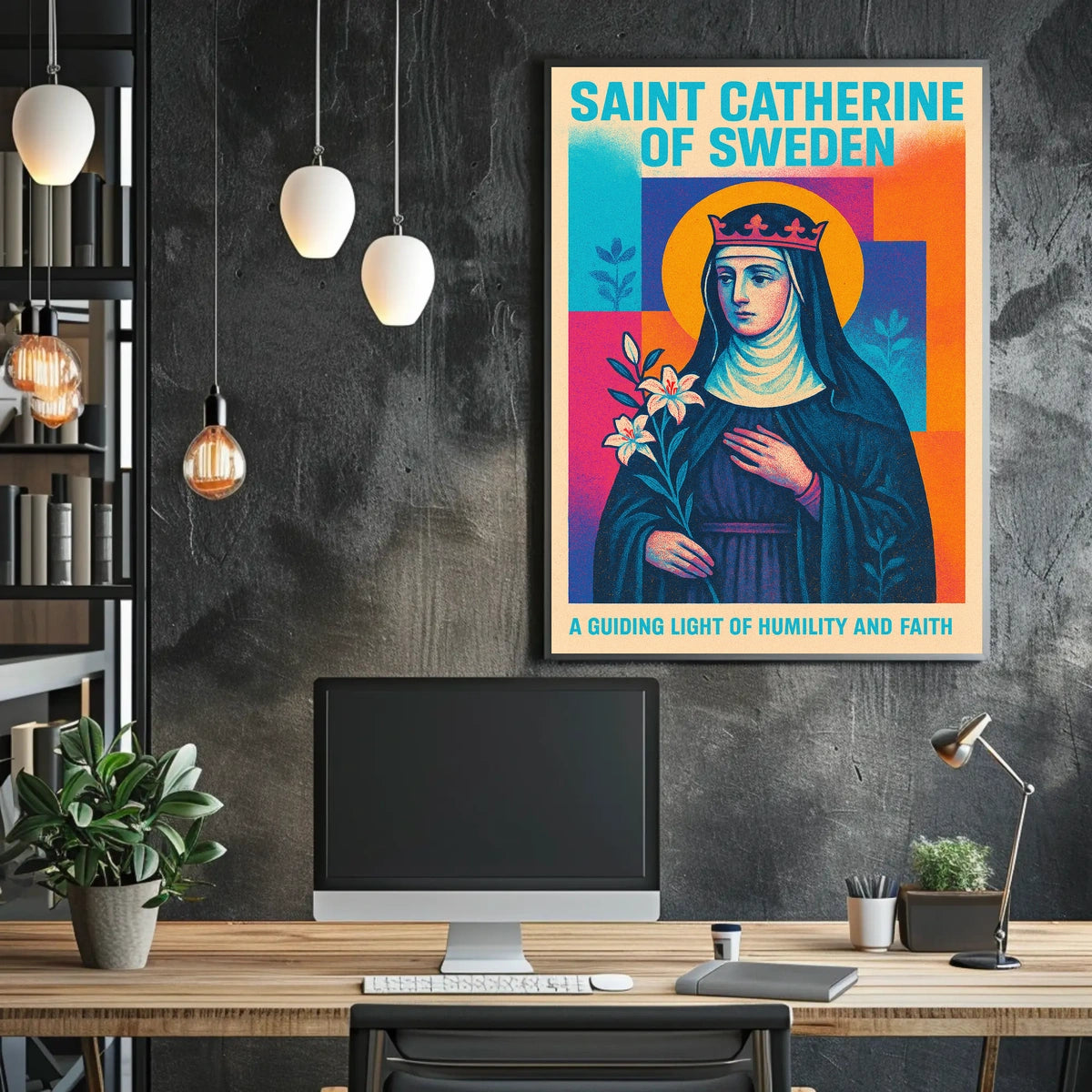 Saint Catherine of Sweden Poster