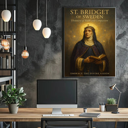 Saint Bridget Of Sweden Visionary Faith Poster