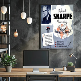 Magic Show Vintage Poster Featuring Robert Sharpe Cultural or Heritage Poster