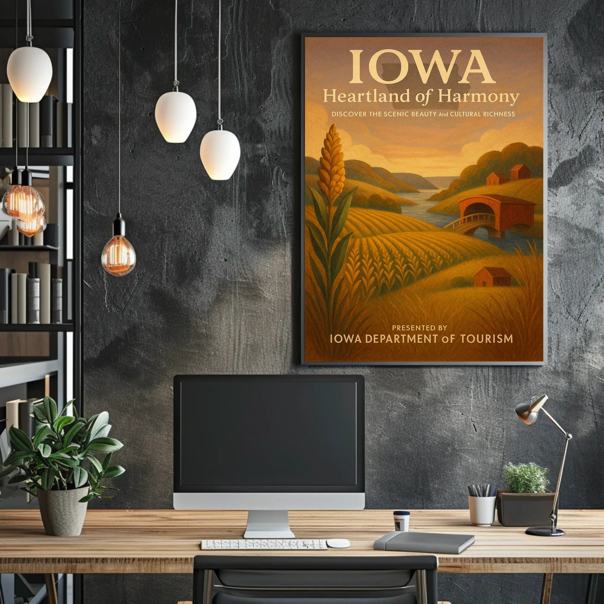 Iowa Heartland Of Harmony Poster