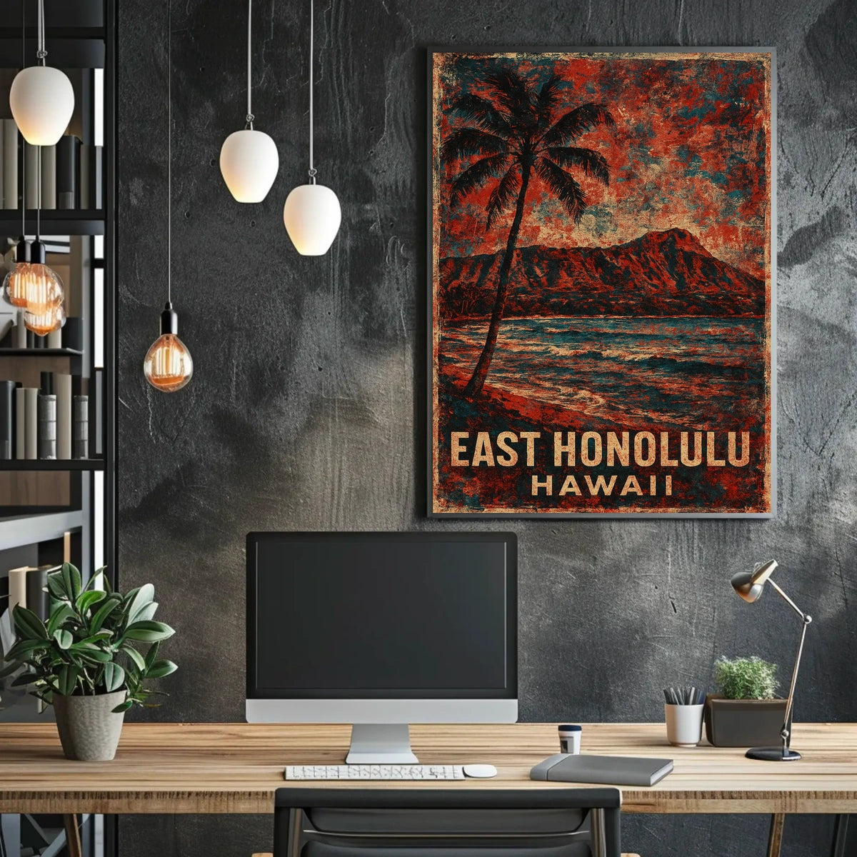 East Honolulu Hawaii Poster