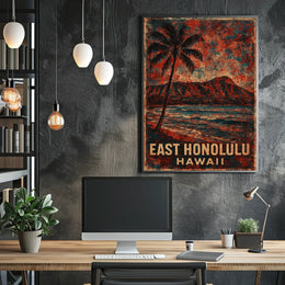 East Honolulu Hawaii Poster