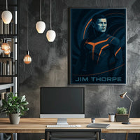 Jim Thorpe Iconic Athlete Poster