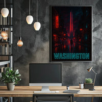 Washington at Night Poster