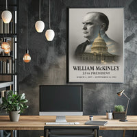 William McKinley 25th President of the United States Reflections Poster