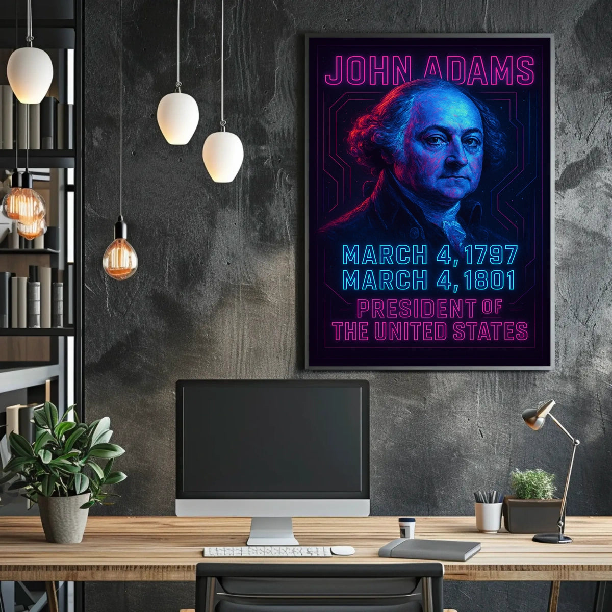 John Adams 2Nd President Poster