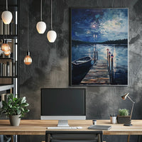 peaceful lakeside Poster