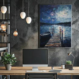 peaceful lakeside Poster