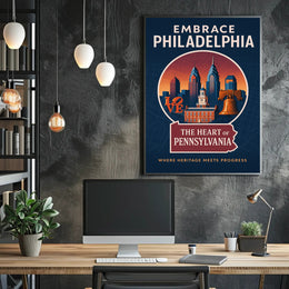 Embrace Philadelphia Poster PosterGoat
