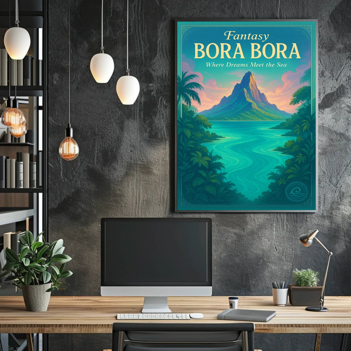 Fantasy Bora Bora Poster