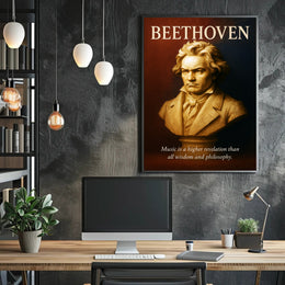 Beethoven Musical Genius Poster PosterGoat