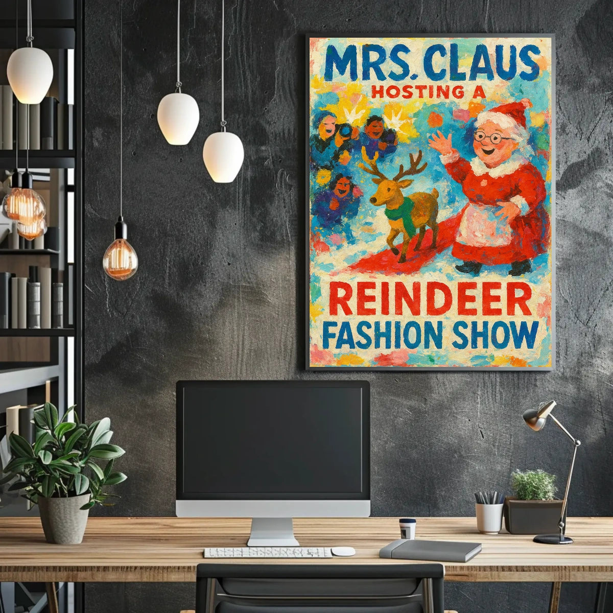 Mrs. Claus Hosts A Reindeer Fashion Show Poster