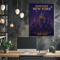 Fantasy New York Poster PosterGoat