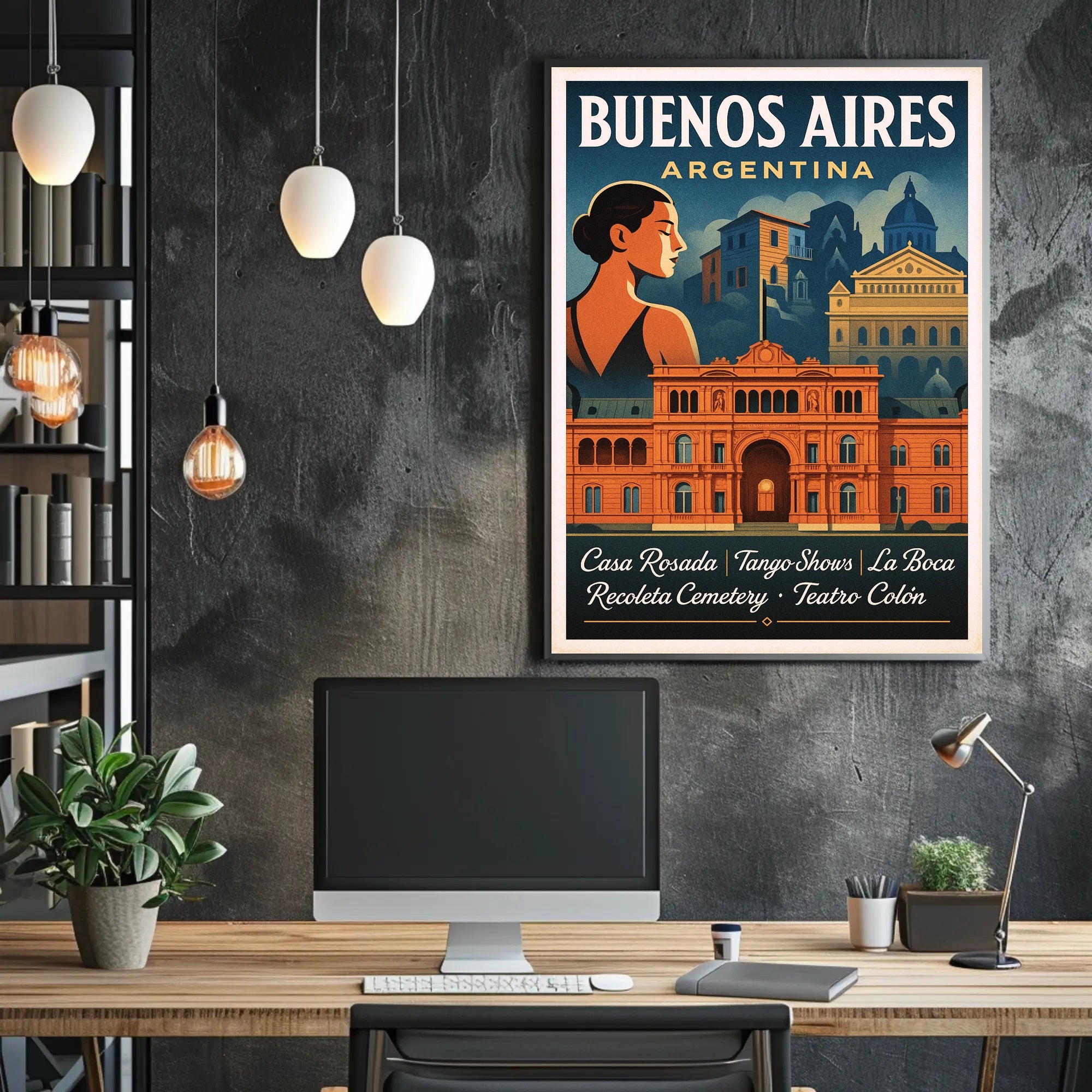 Buenos Aires Argentina Travel Poster