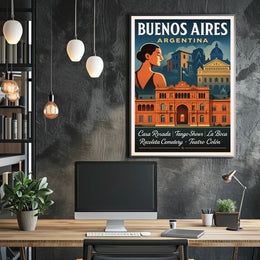 Buenos Aires Argentina Travel Poster