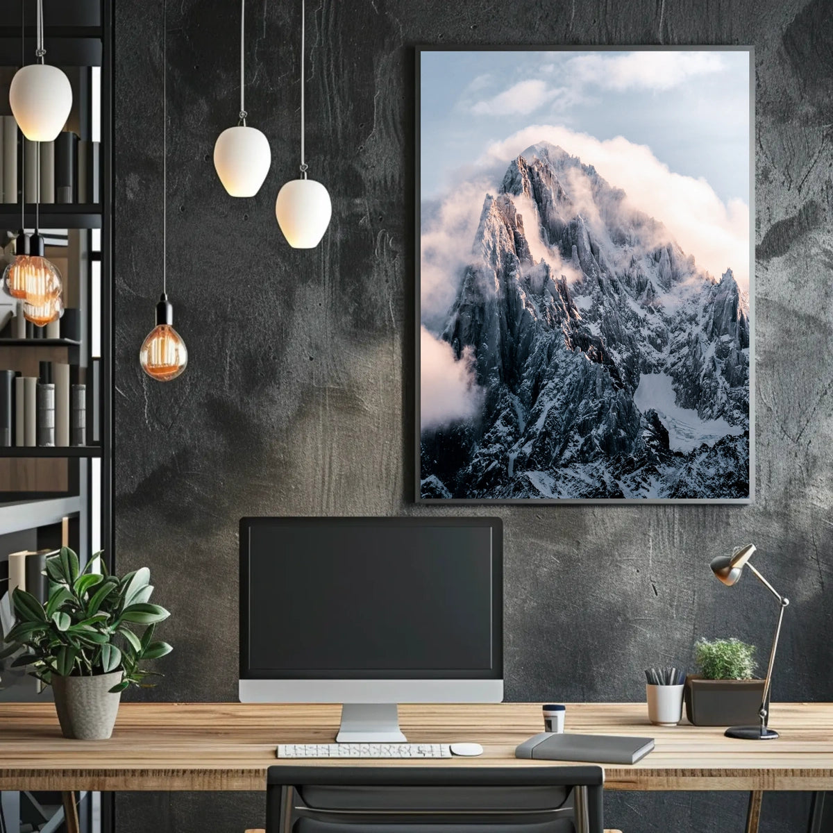 Majestic Mountain Peaks Poster