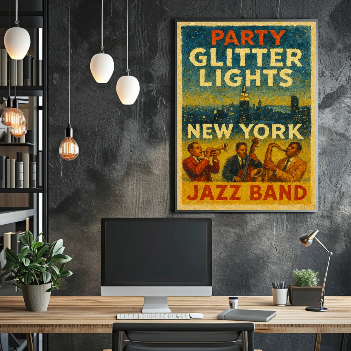 New York Jazz Night Poster