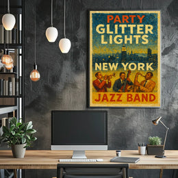 New York Jazz Night Poster