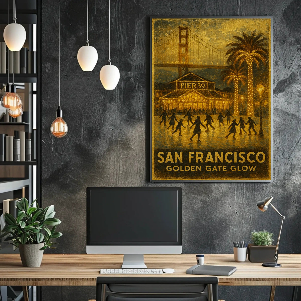 San Francisco Golden Gate Glow Poster