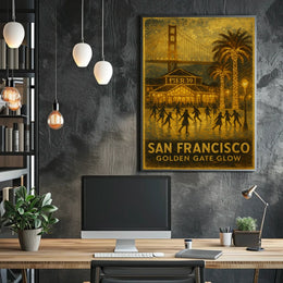 San Francisco Golden Gate Glow Poster