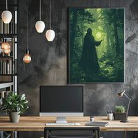 Mysterious Enchanted Forest Ritual in Fantasy or Mythology Poster PosterGoat