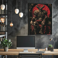 The Dark Warlord Art Print Poster for Home Decor and Wall Art PosterGoat