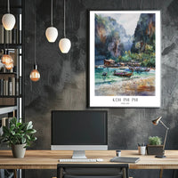 Koh Phi Phi Island Paradise Travel Poster PosterGoat