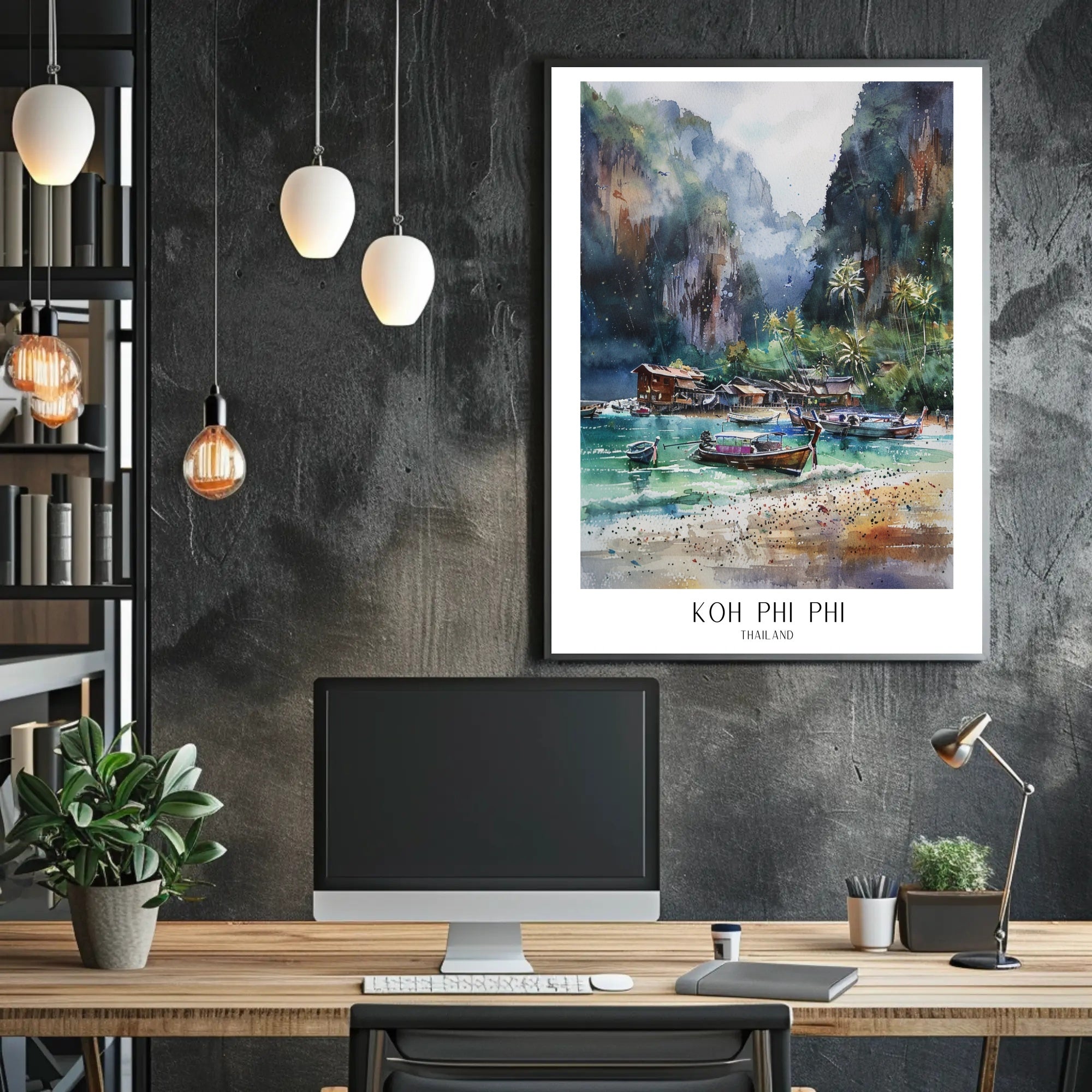 Koh Phi Phi Island Paradise Travel Poster PosterGoat
