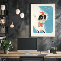 Skiing In Tyrol, Austria Poster