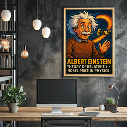 Albert Einstein Theory Of Relativity Poster